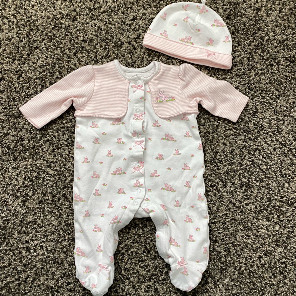 Little Me Outfit w/ Hat - 3 Months